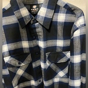 Yago large blue flannel